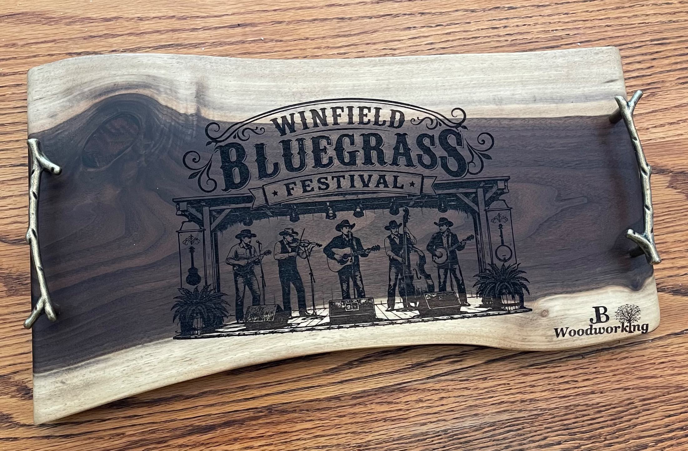 Walnut Valley Bluegrass Serving Tray/Charcuterie board, project photo 1
