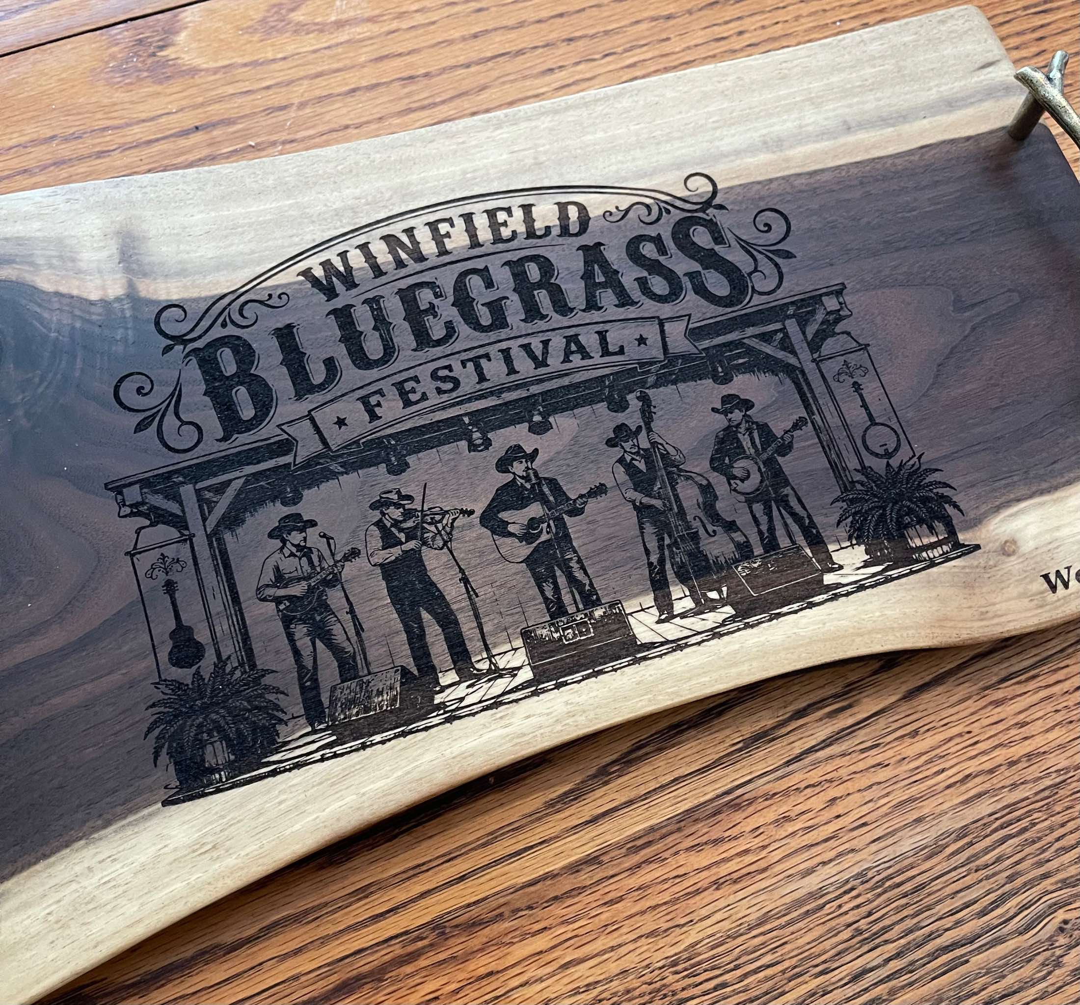Walnut Valley Bluegrass Serving Tray/Charcuterie board, project photo 1