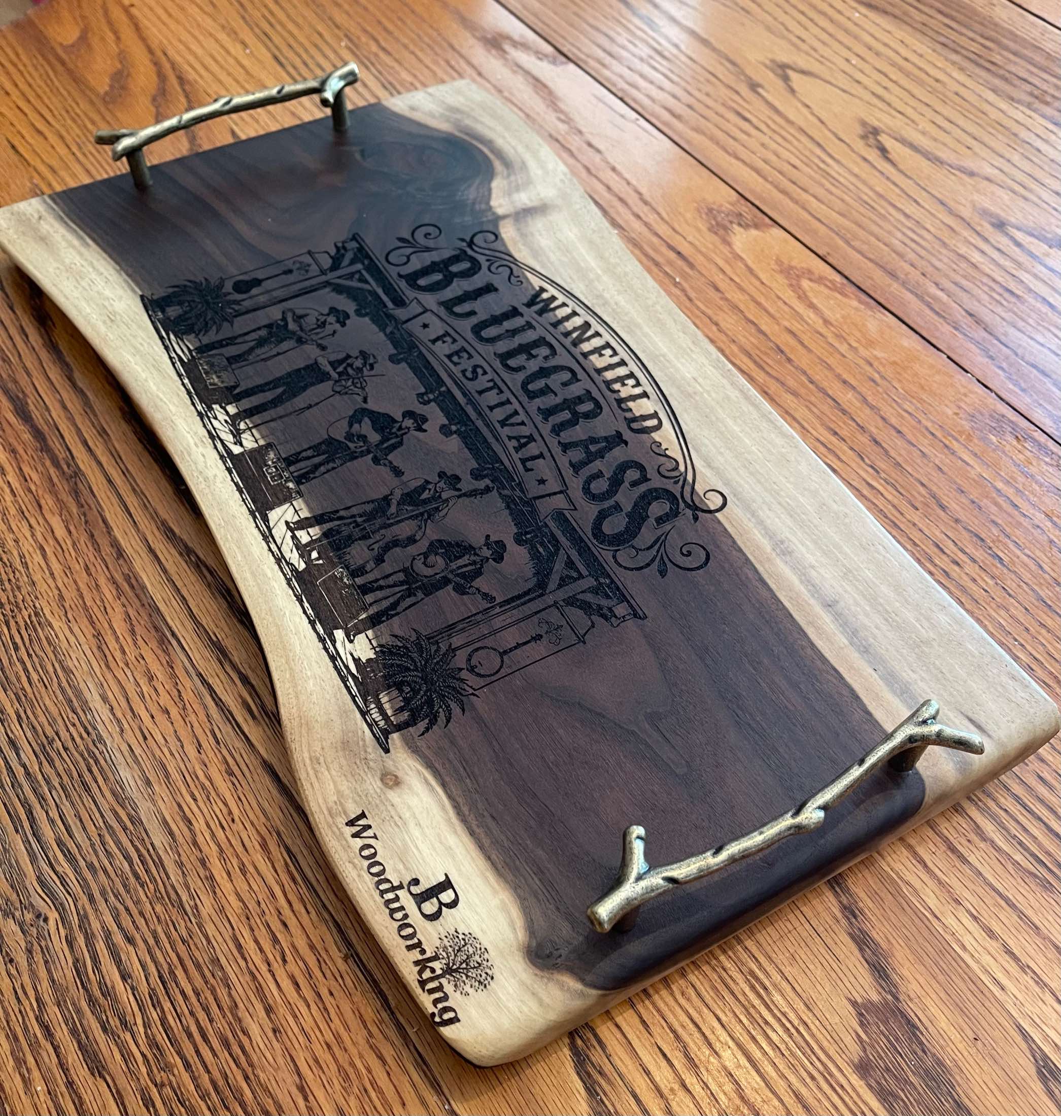 Walnut Valley Bluegrass Serving Tray/Charcuterie board, project photo 1