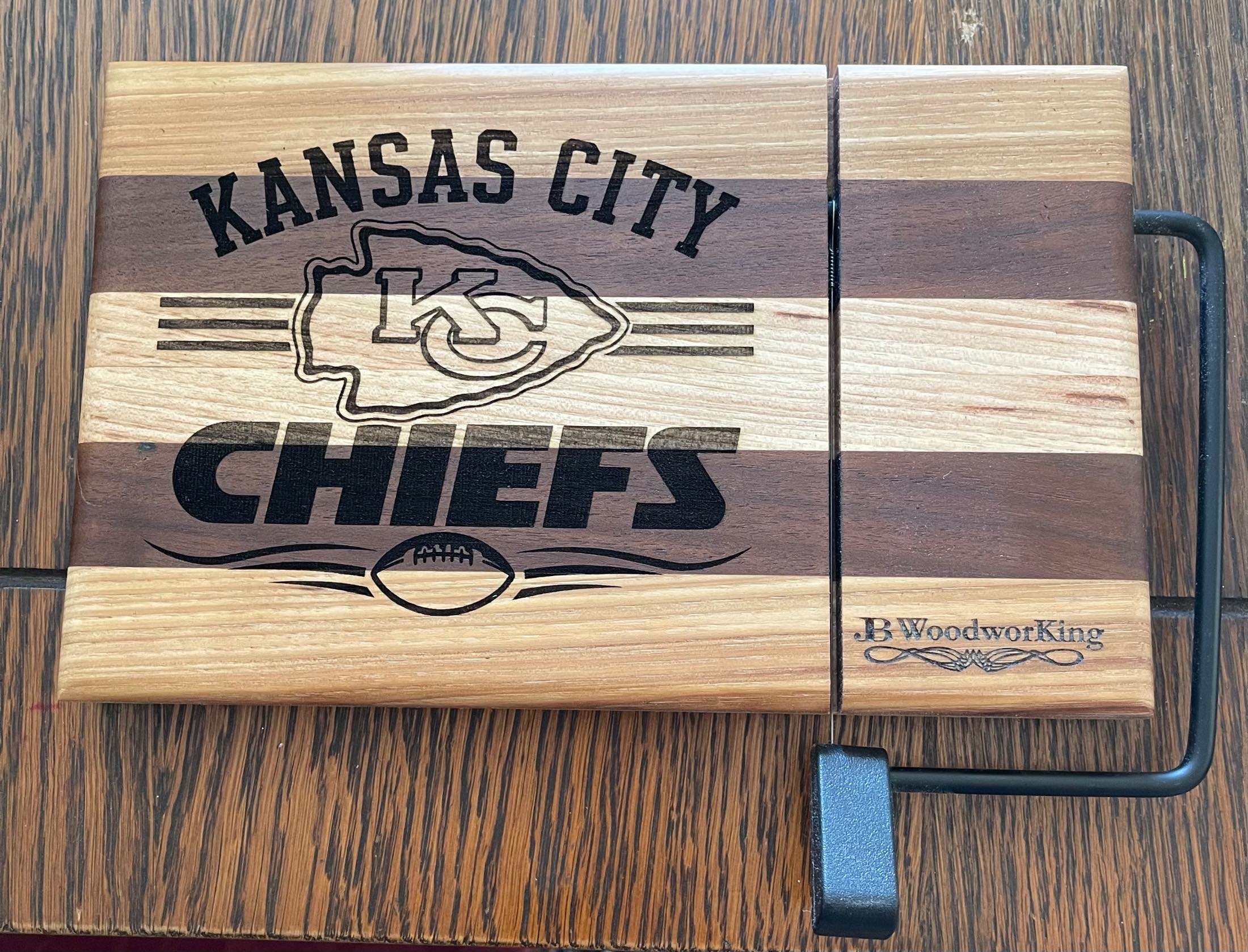 KC Chiefs Cheese Cutting Board, project photo 1